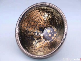 黄上兴老师作品：大束口·金油滴茶盏、完美无瑕精品，13cm 7cm