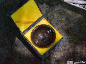 陈大鹏老师 极品斑纹完美无瑕 黄鹧鸪斑茶盏 束口型：9.8公分高5.8公分