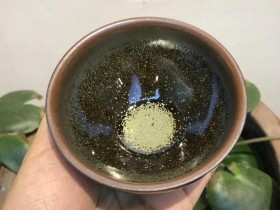 单色釉 茶绿釉 （星辰星） 龙窑柴烧 李盏 李远兴柴烧 束口