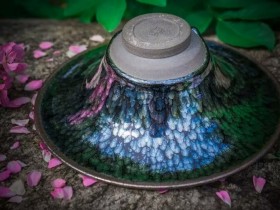 窑鼎建盏刘记寿作品:波光潋滟