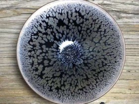 裴春元师傅极品传统鹧鸪斑大撇口盏口径12.5高4.5建盏鹧鸪均匀里外饱满