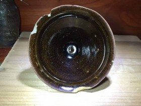 宋代建盏茶叶末斗笠盏，釉色一流造型一流北宋经典器型