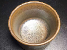 李绍南师傅,特色柴烧直筒,口径7高6