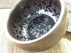 李勇极品黑釉油滴盏