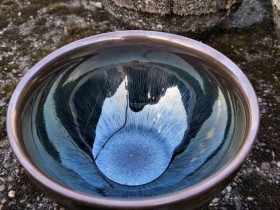 肖毅12.5公分束口银兔毫极品盏