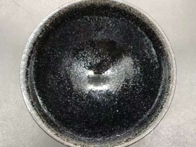 黄祥迪，黑釉小油滴，口径8.3高4.3