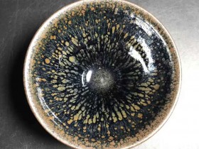 女匠-罗希师傅,玻化油滴盏,口径9高5