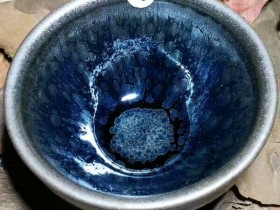 严记蓝油滴束口:8.5*5