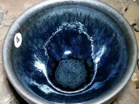 严记蓝油滴束口:口8.5高5