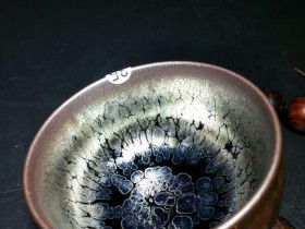 吴德兴珍珠滴禅定油滴盏:口7.5高5