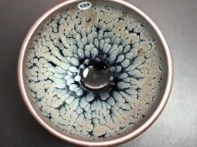 吴俭平师傅,精品油滴美人杯:口径8肚大8.8高6.2