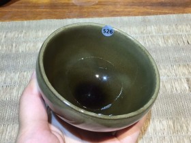 曹斌 茶沫釉 口径9高5.3