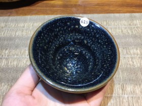 叶兴有 螺旋纹鹧鸪斑斗笠 手工盏:8.8*5.5