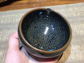 叶兴有鹧鸪斑禅定杯 手工盏:9*5