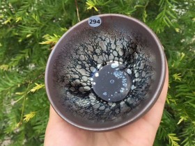 祝涵乘师傅 全手工 紫金鹧鸪斑敛口尊杯:8.5*5.5