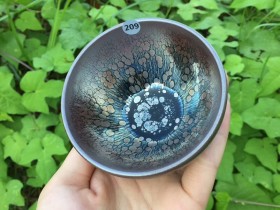 祝涵乘老师 全手工 紫金鹧鸪斑敛口尊杯:8.5*5.5