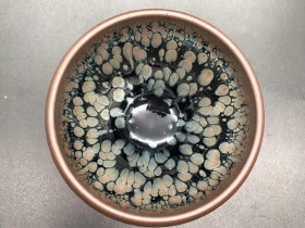 吴俭平 油滴盏 美人杯:口径8*8.8*6.1