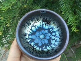 俞长生 鹧鸪斑禅定杯:口径8*4