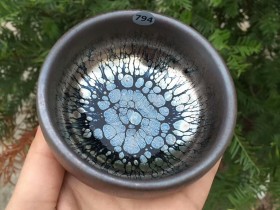 俞长生 鹧鸪斑禅定杯:口径8*4