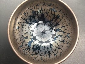 廖成军师傅 油滴禅定盏:口径8.3*8.8*4.6