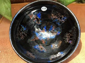 蔡炳昆师傅 乌金窑变:口径8.5*4.9