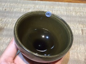 曹斌 茶沫釉 冰裂纹:9*5.5