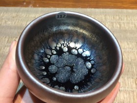 俞长生 鹧鸪斑禅定杯:口径8*4