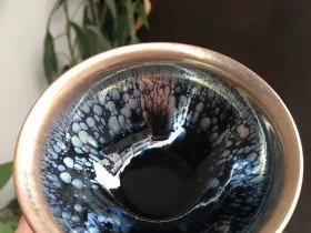 卢刚作品 束口油滴盏:口径9.2*4.5