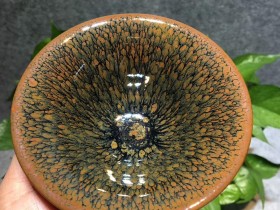 缭福州师傅作品 鹧鸪斑:口径11*5  工艺精致