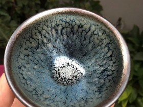 游龙师傅 满天星蓝油滴 全手工:口径8.6*4.8
