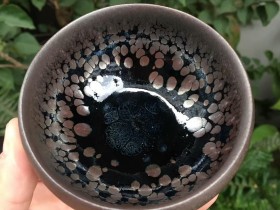 范大飞师傅 敛口紫金盏:口径8.5*8.8*5