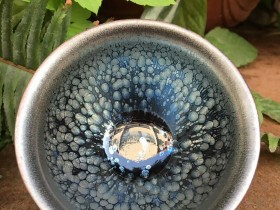 徐志摩 束口蓝油滴:口径8.9*5.5