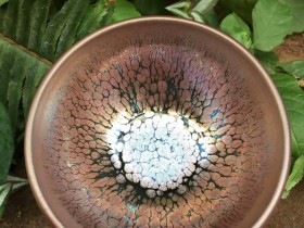 罗章生师傅 敛口紫金盏:口径8.7*9.2*5