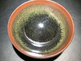 黄祥德师傅 龙窑柴烧 茶沫釉:口径8.7*4.5