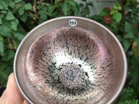 罗章生师傅 敛口紫金盏:口径8.5*8.8*5.2