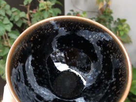 陈旭师傅 玻化油滴盏:口径8.5*5.3