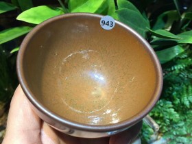 叶礼孝师傅 窑变兔毫盏 钟杯:口径8*5