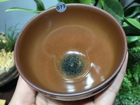 陈瑜 龙窑柴烧 束口盏:口径9*5.3