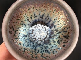 罗章生师傅-束口紫金油滴盏:口径9*5.8