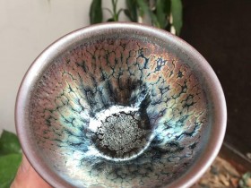 罗章生师傅作品 束口紫金盏:口径9*5.8