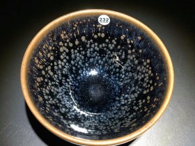 陈旭师傅 玻化油滴盏:口径8.7*5.3