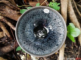 将新颖全包釉油滴盏:口径8.5*5 油滴温润饱满