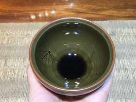 曹斌 青龙玉叶盏:口径9*5.3