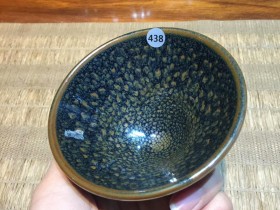 叶兴有老师 全手工 鹧鸪斑斗笠盏:口径9*5
