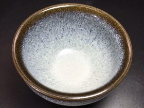 周游师傅作品 特色建盏 白虎皮:口径8.5*5.3