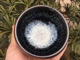 祝涵乘师傅 油滴禅定盏:口径8.8*5.5