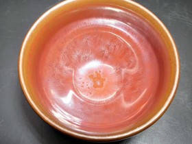 叶诗明师傅 柿红祥云:口径8.8*5.3