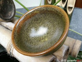 修光明 柴烧 芥末绿:口径9.2*6