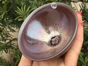 俞利民老师“红颜”束口盏:口径9*5.3