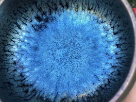 祝涵乘师傅 油滴禅定盏:口径8*4.3